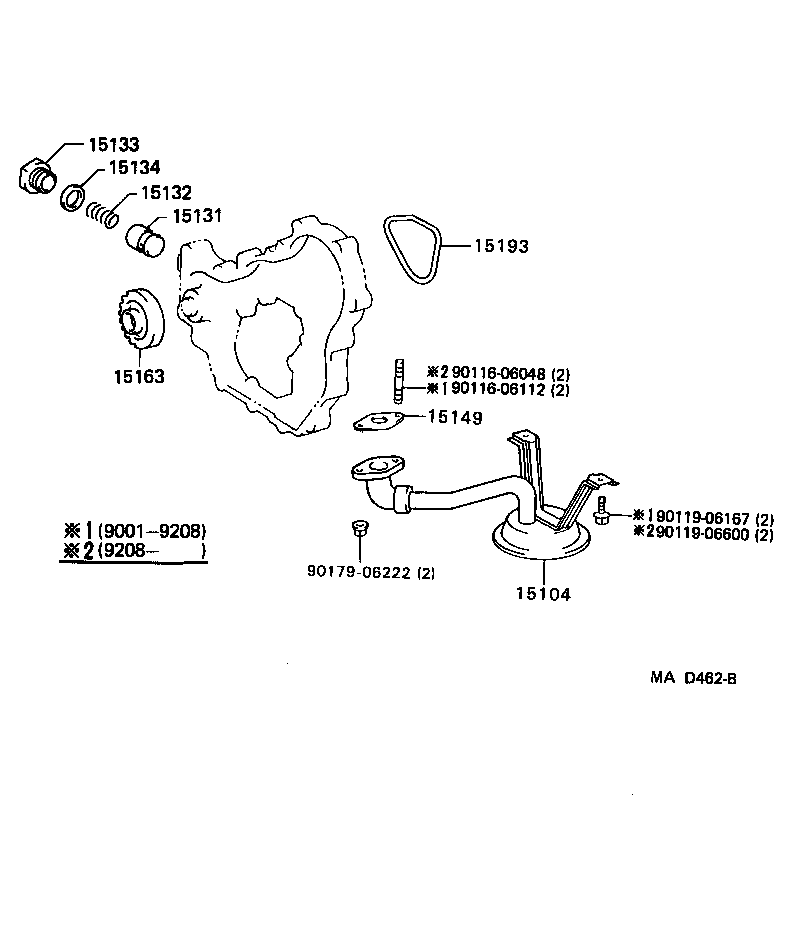 15104-58040 STRAINER SUB-ASSY, OIL product image