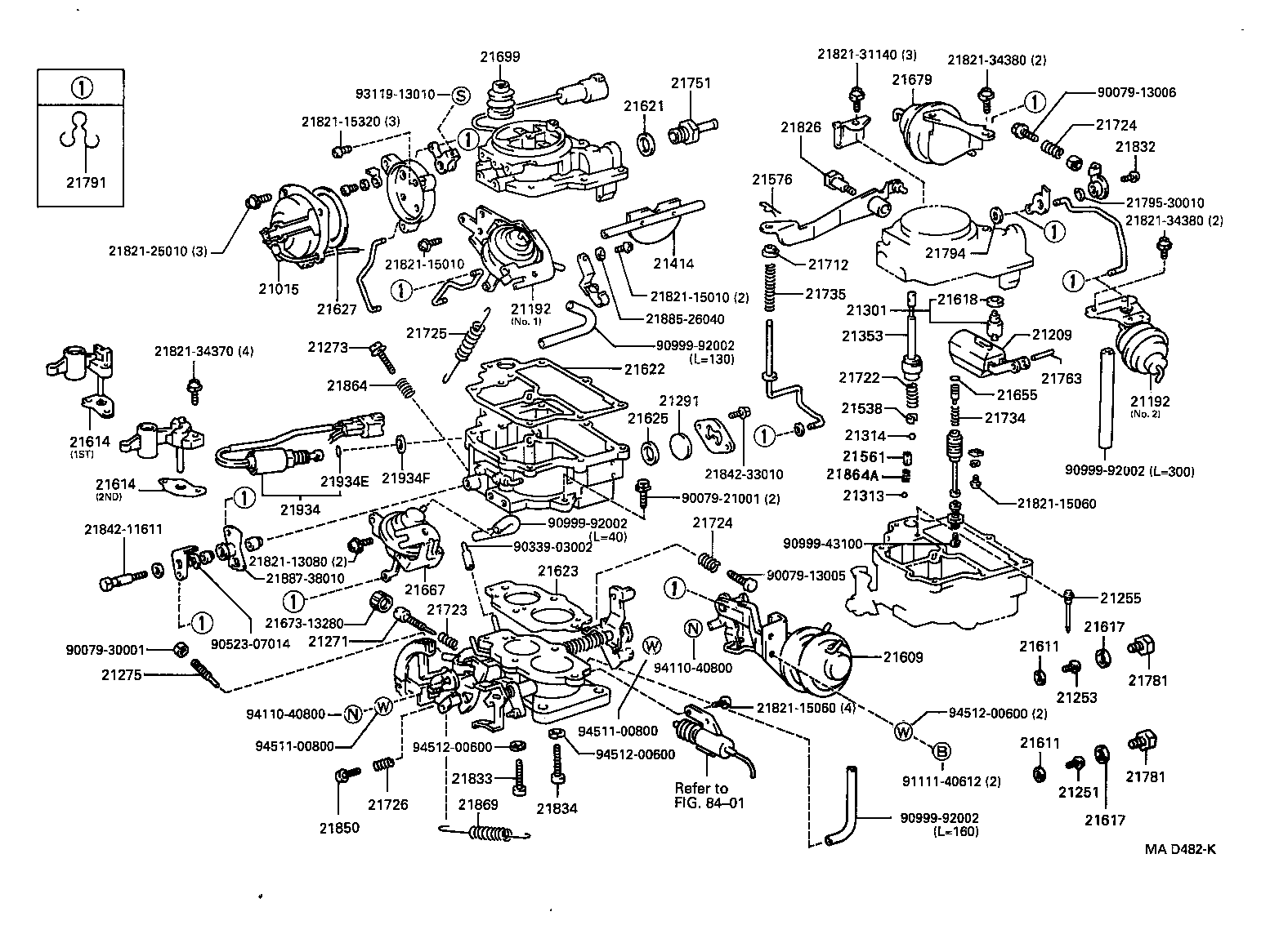 21273-11610 SCREW, THROTTLE ADJUSTING product image