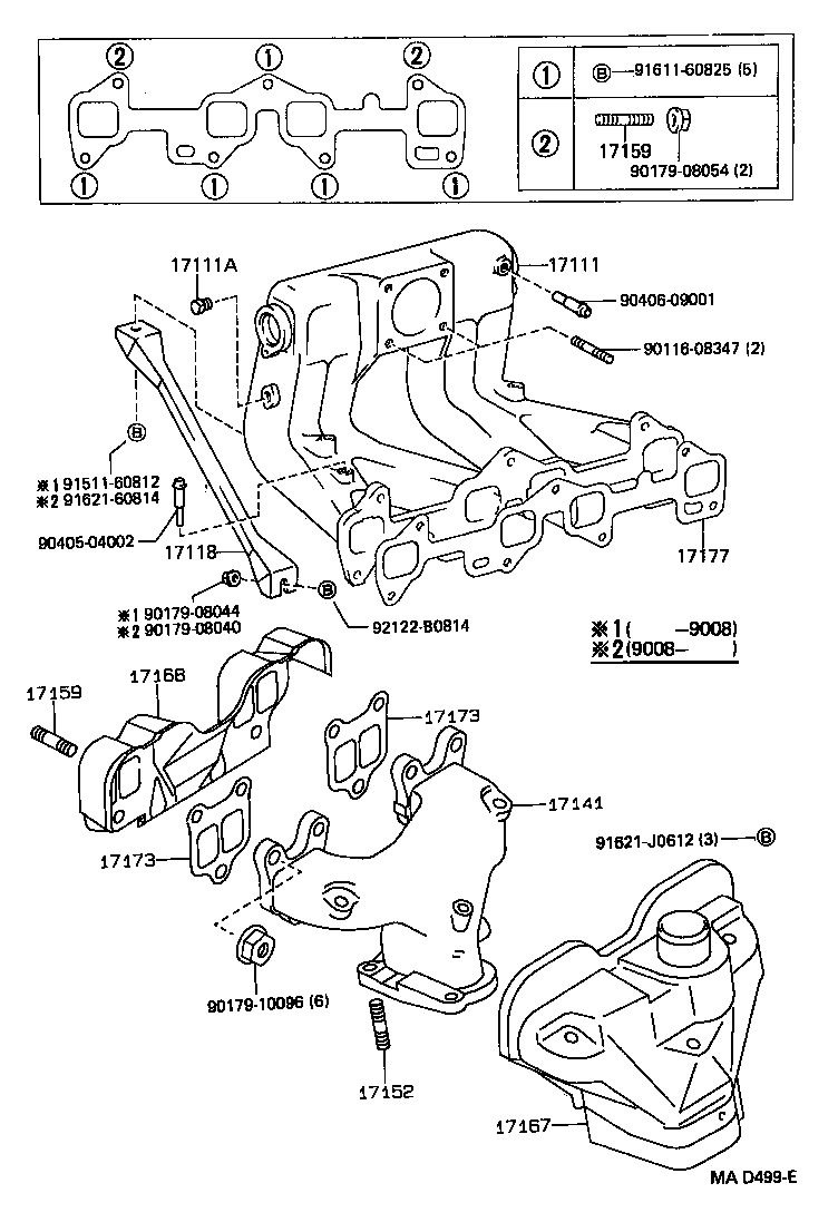 17101-55021 MANIFOLD, INTAKE product image
