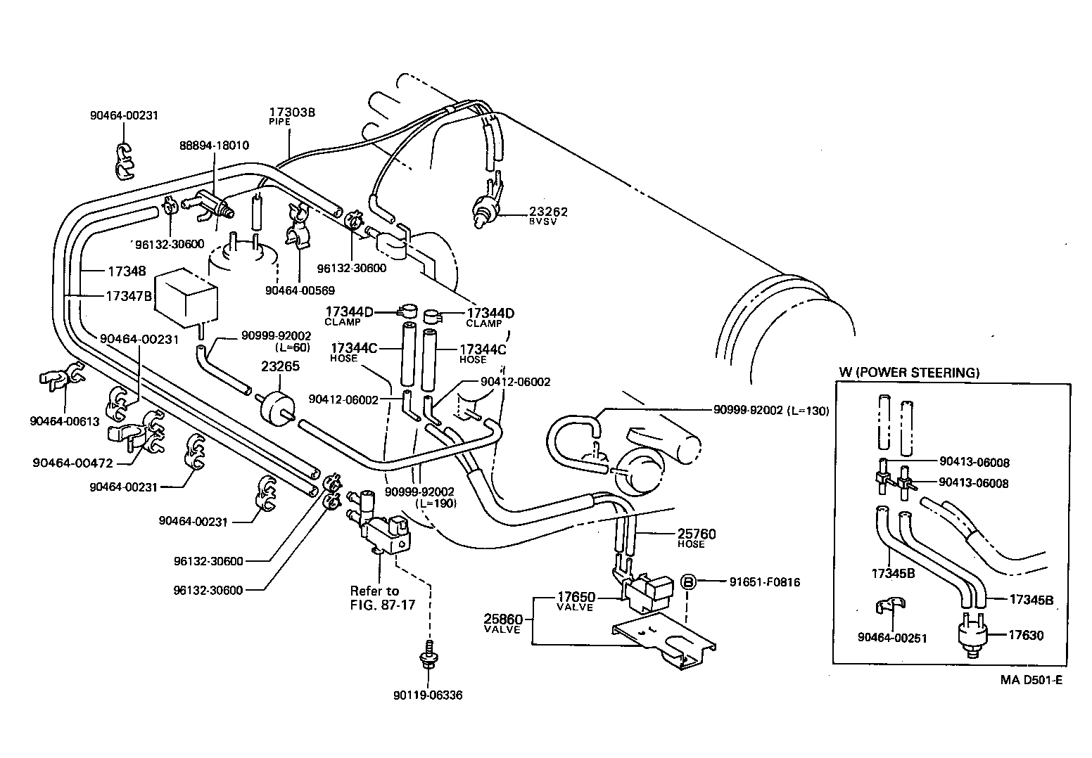 17302-11030 HOSE, NO.5(FOR IDLE-UP) product image