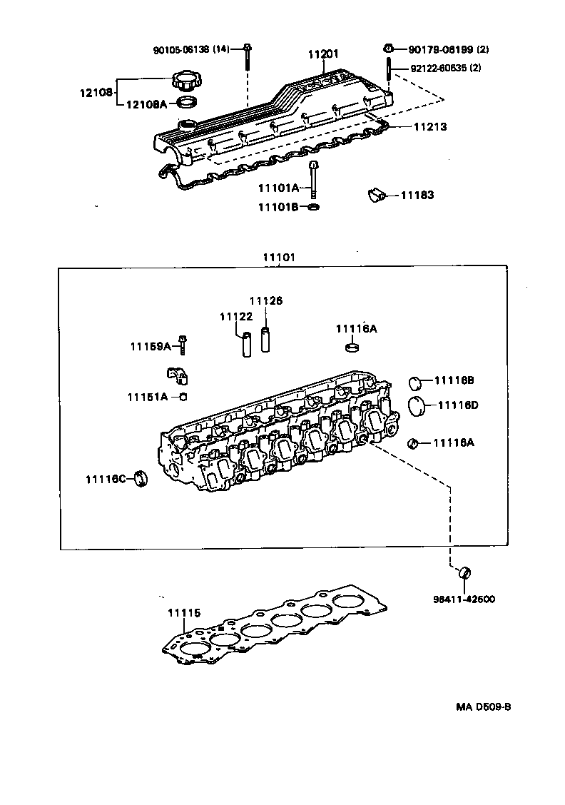 11201-17030 COVER SUB-ASSY, CYLINDER HEAD product image