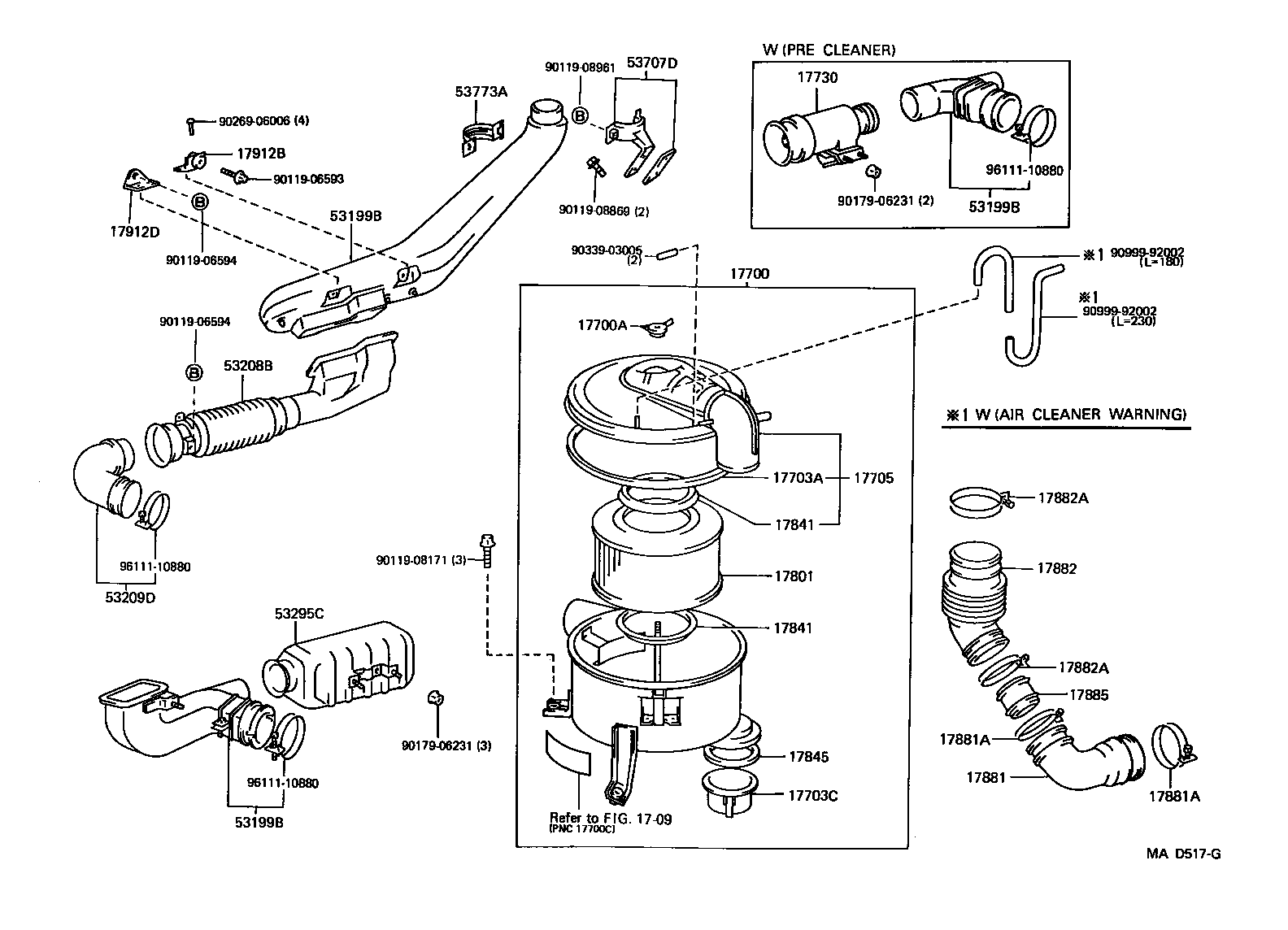 17700-17030 CLEANER ASSY, AIR product image