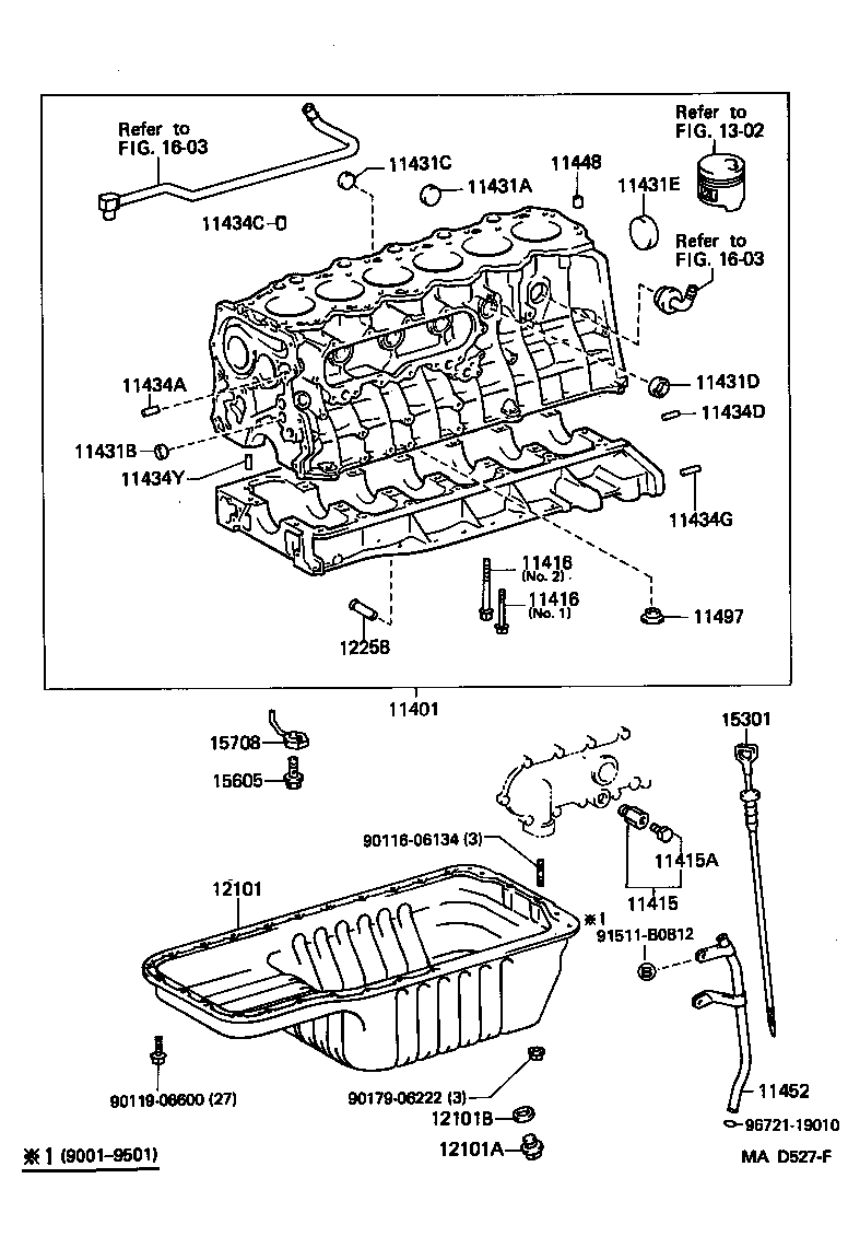 11401-19795 BLOCK SUB-ASSY, CYLINDER product image