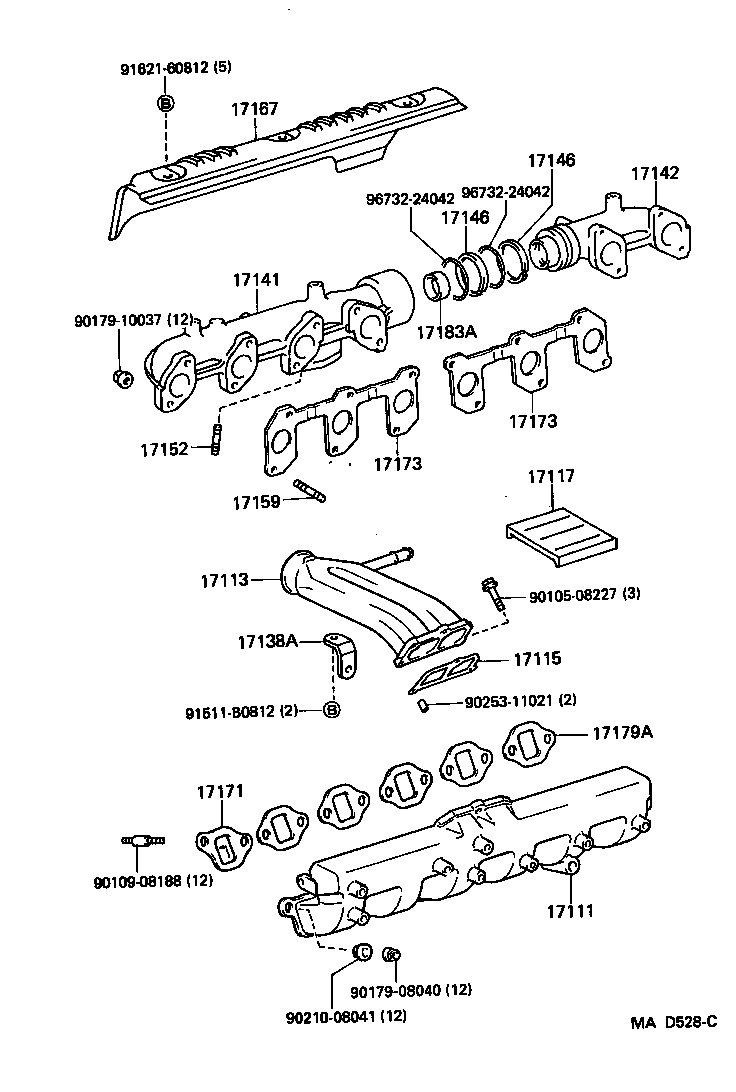 17101-17020 MANIFOLD, INTAKE product image