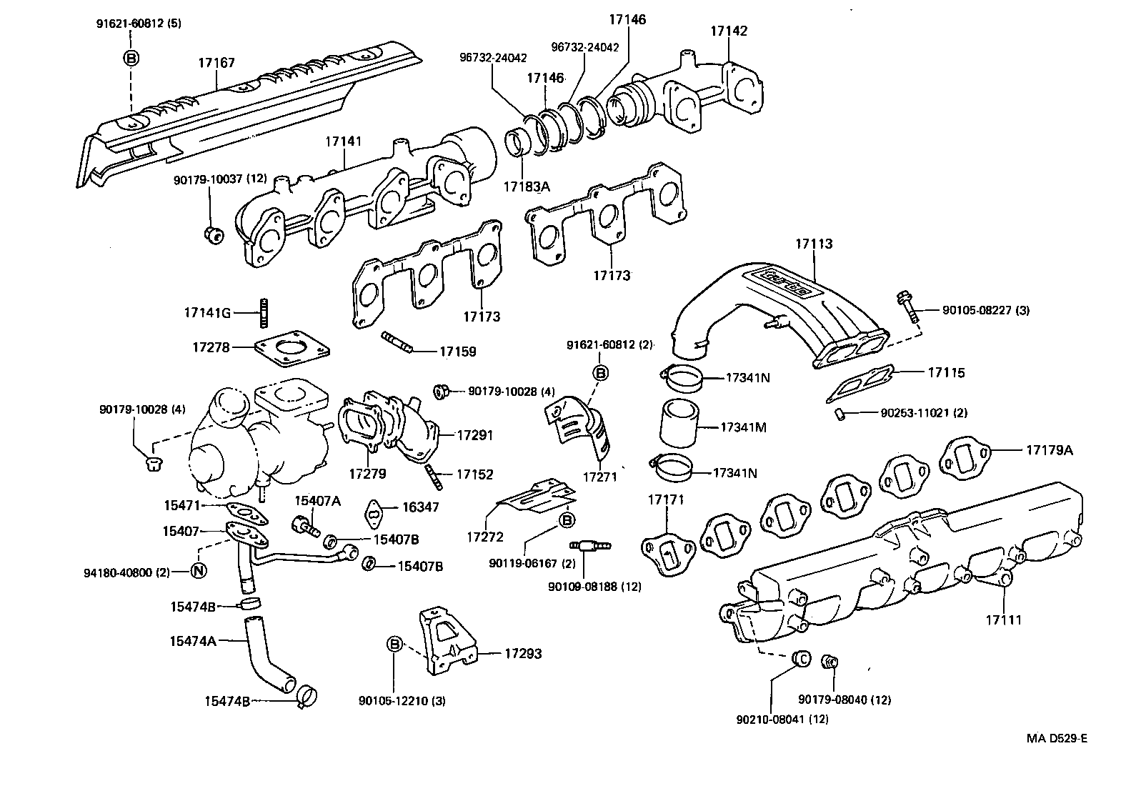 17101-17020 MANIFOLD, INTAKE product image