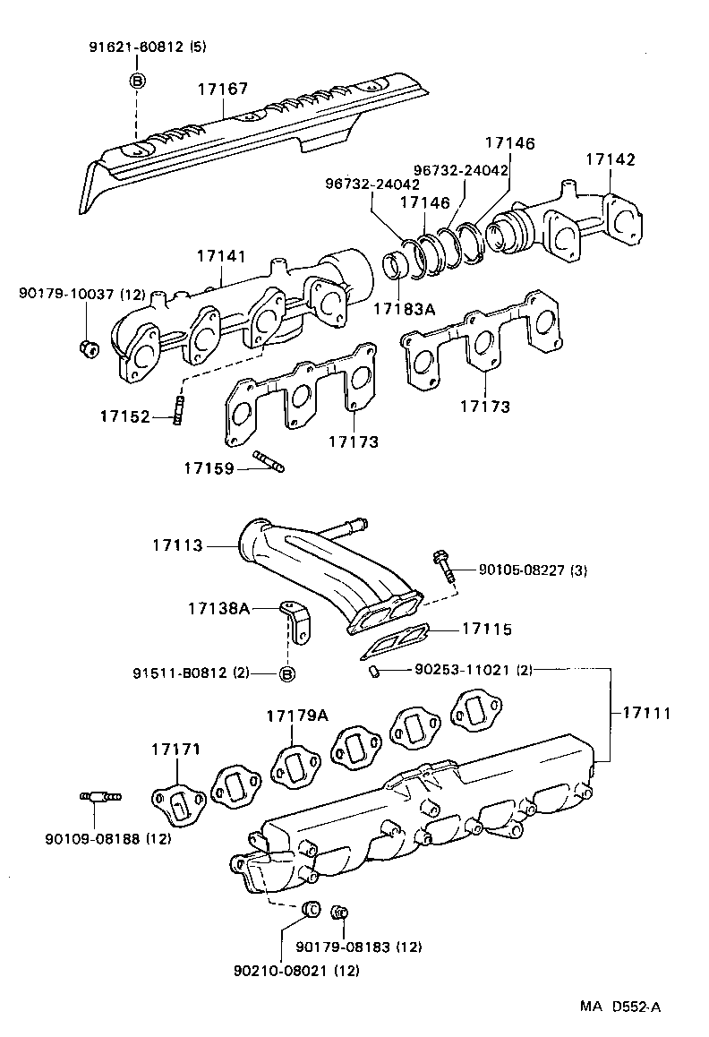 17111-68041 MANIFOLD, INTAKE product image