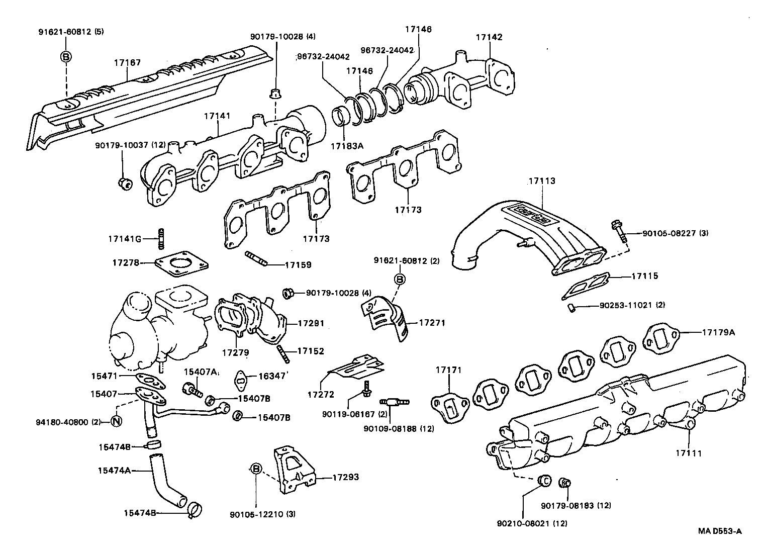 17111-68041 MANIFOLD, INTAKE product image