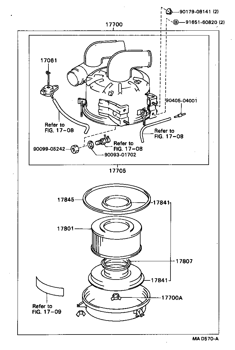 17700-68101 CLEANER ASSY, AIR product image