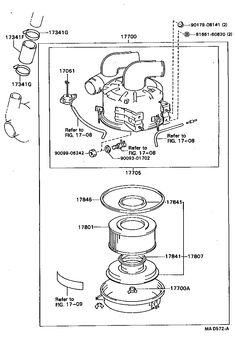 17700-68101 CLEANER ASSY, AIR product image