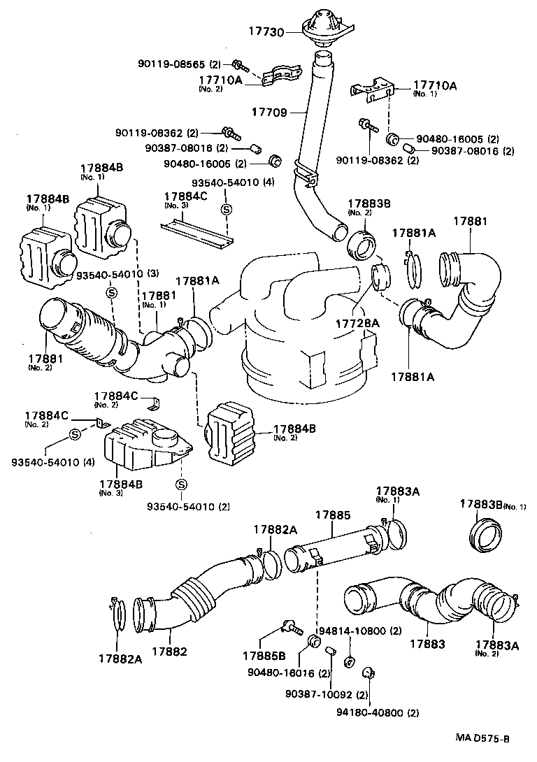 17700-58190 CLEANER ASSY, AIR product image