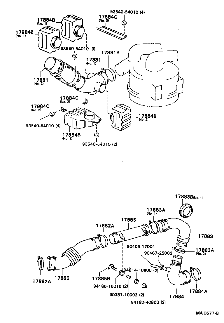 17700-58190 CLEANER ASSY, AIR product image