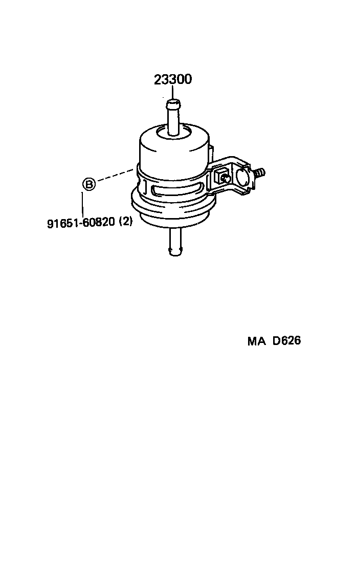 23311-17010 BODY, FUEL FILTER UPPER product image