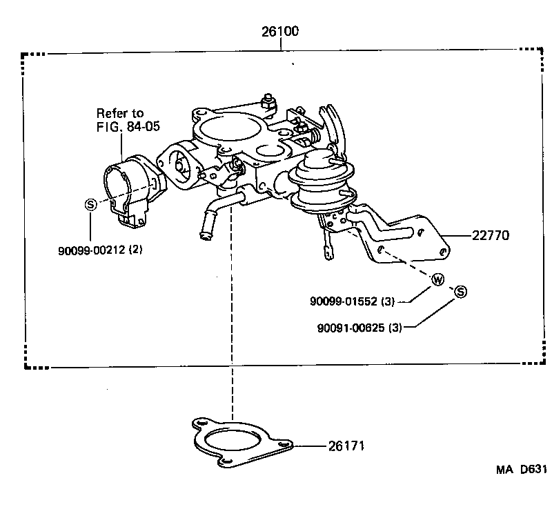 26100-54090 VENTURI ASSY product image