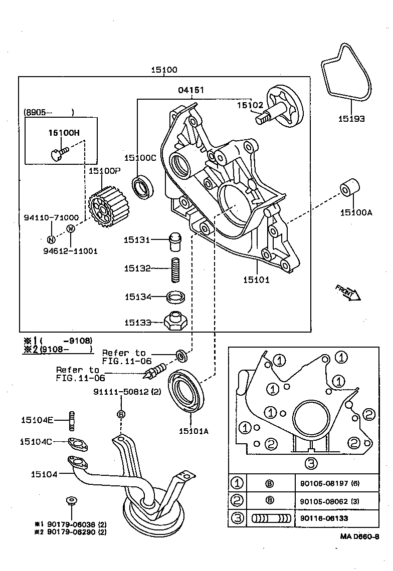15100-19036 PUMP ASSY, OIL product image