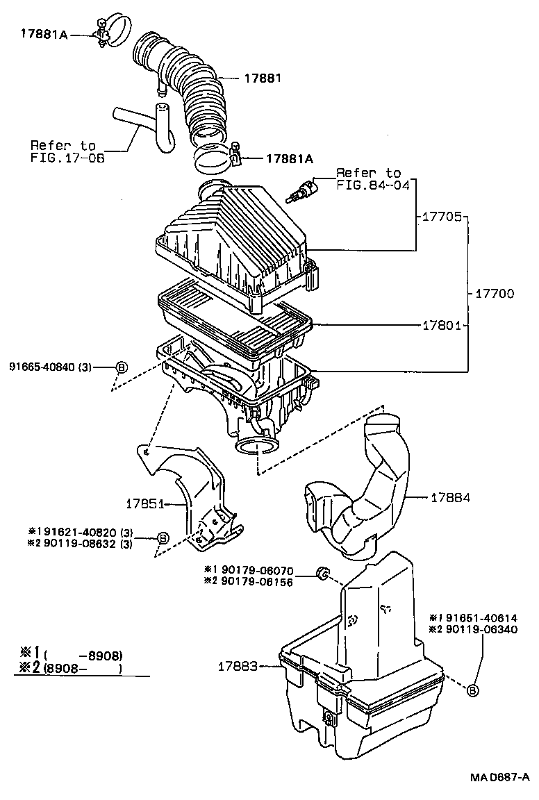 17705-11360 CAP SUB-ASSY, AIR CLEANER product image