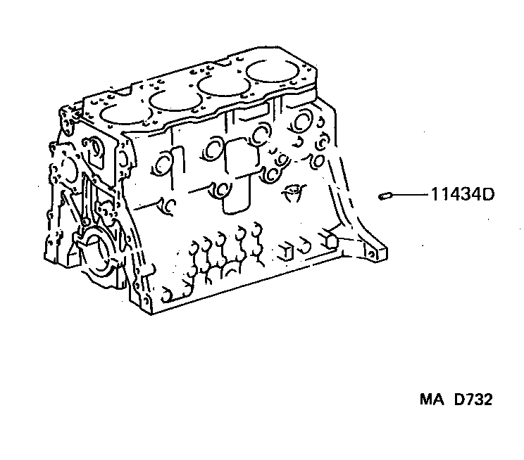 11448-17010 ORIFICE, CYLINDER BLOCK OIL product image