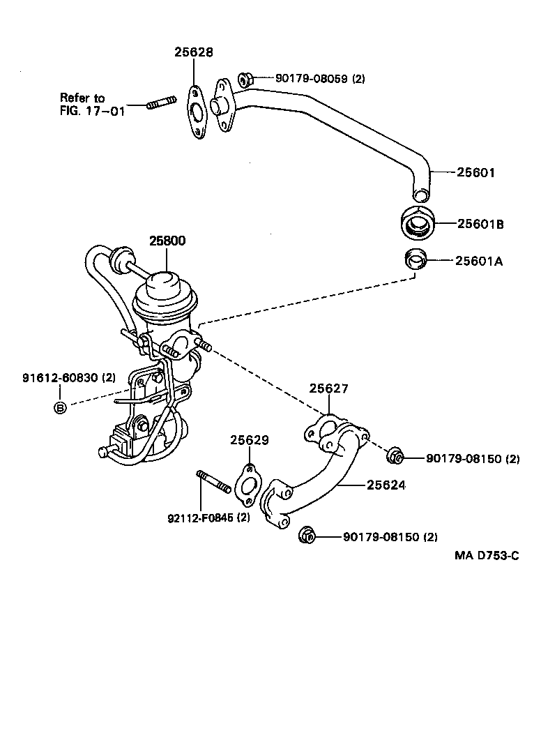 25628-17010 GASKET, EGR INLET product image