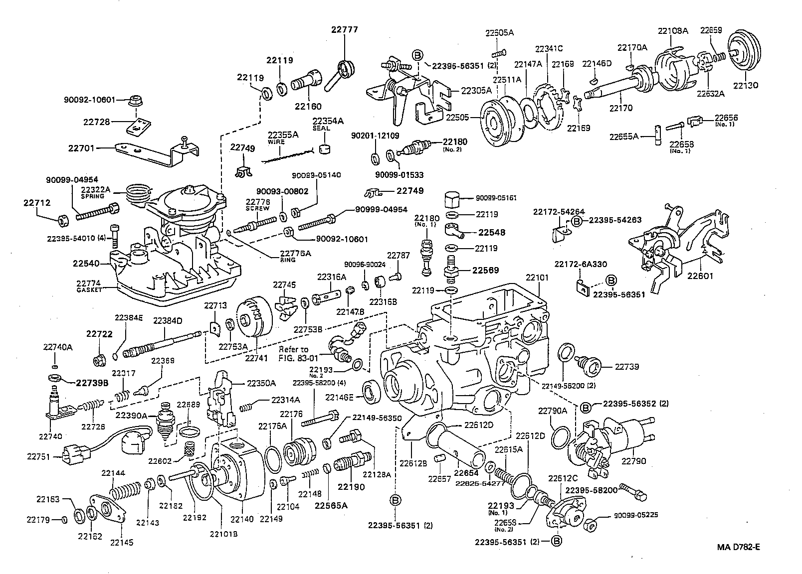 22128-54580 BOLT, DISTRIBUTIVE HEAD product image