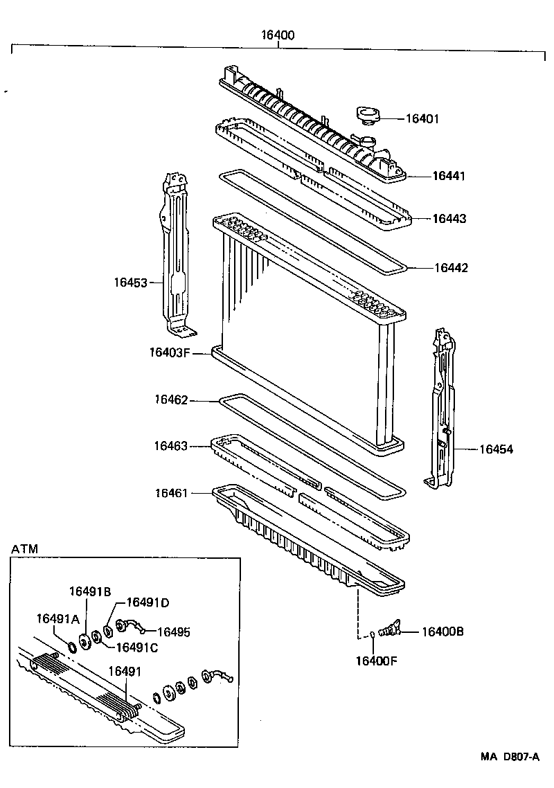 16381-66040 BAR, FAN BELT ADJUSTING product image