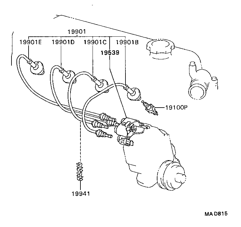 19871-67020 CONNECTOR, GLOW PLUG NO.1 product image