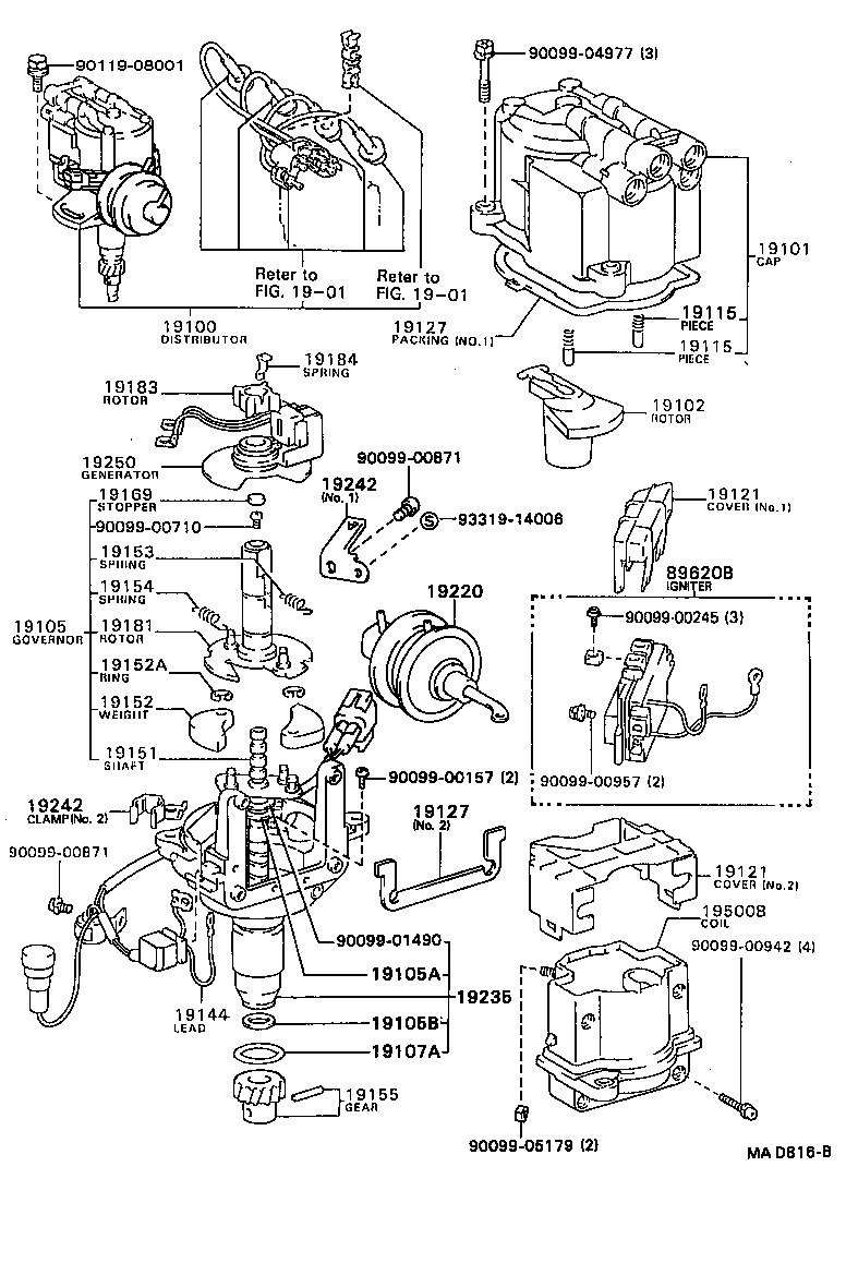 19195-72090 GEAR, SPIRAL, DISTRIBUTOR product image