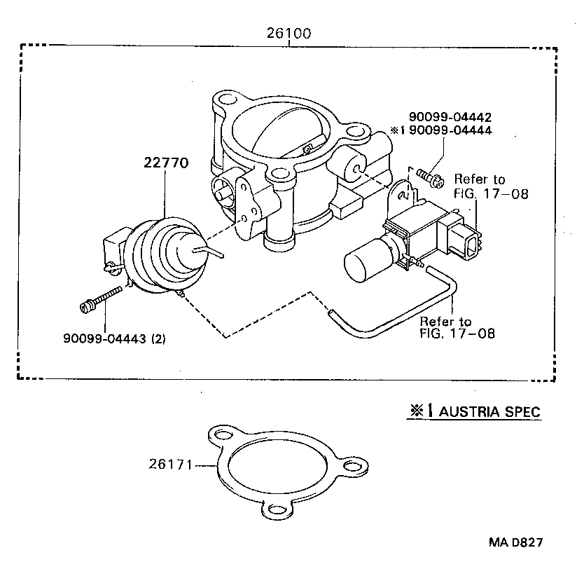 26100-54150 VENTURI ASSY product image