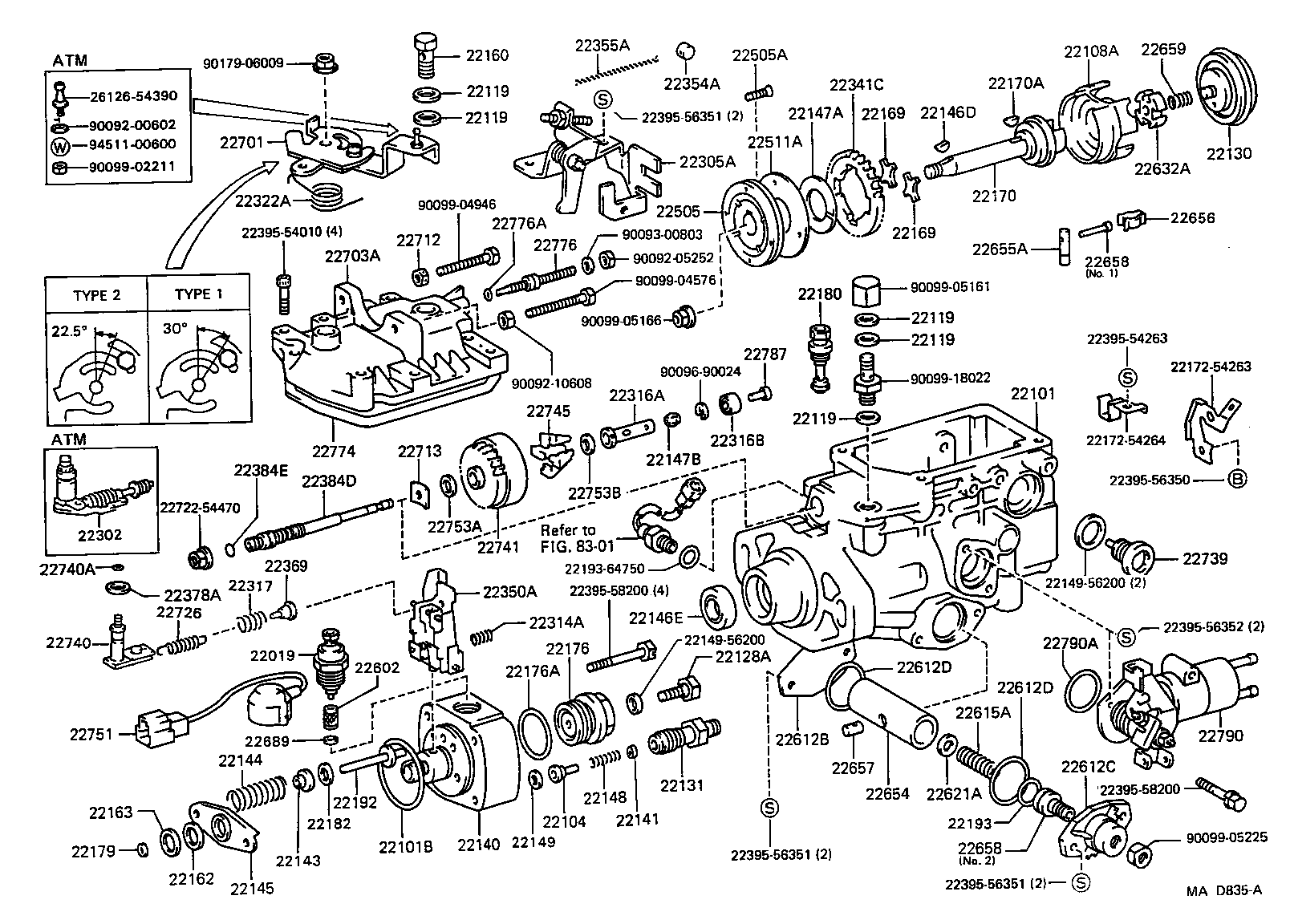 22101-54770 HOUSING SUB-ASSY, INJECTION PUMP product image