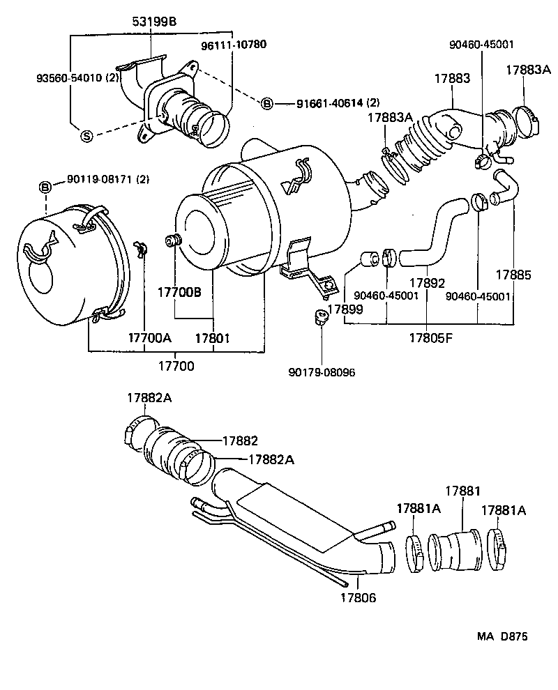 17700-61290 CLEANER ASSY, AIR product image