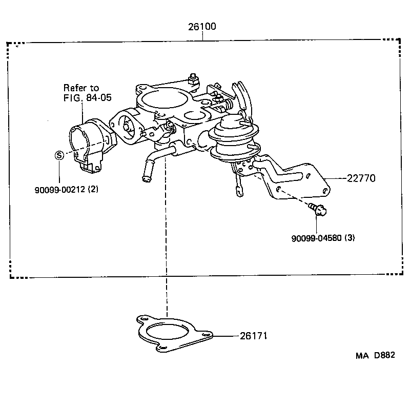 26100-67010 VENTURI ASSY product image