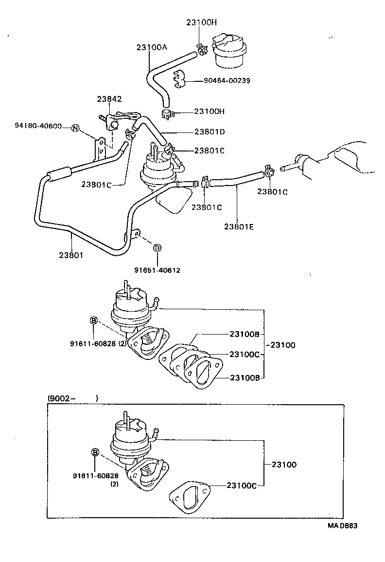 23100-79027 PUMP ASSY, FUEL product image