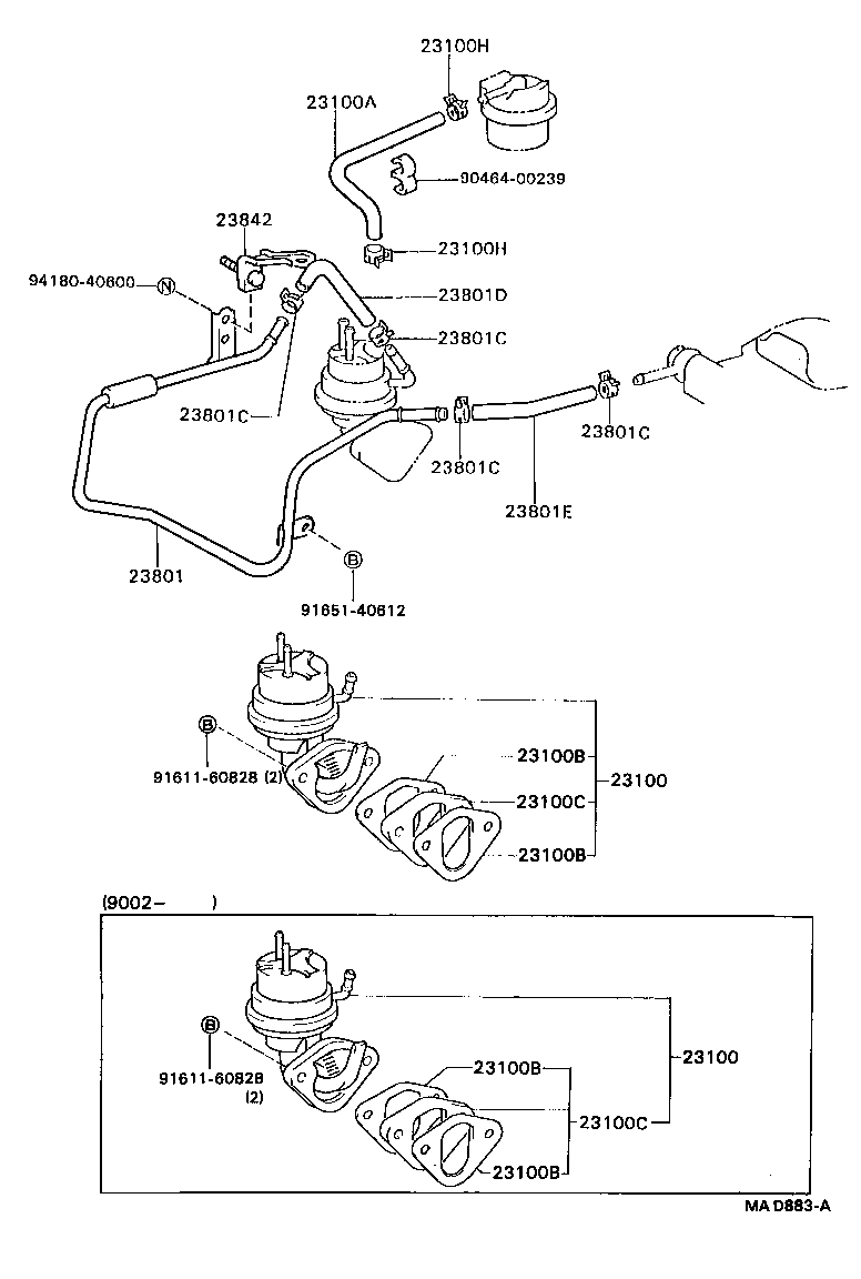 23100-49205 PUMP ASSY, FUEL product image