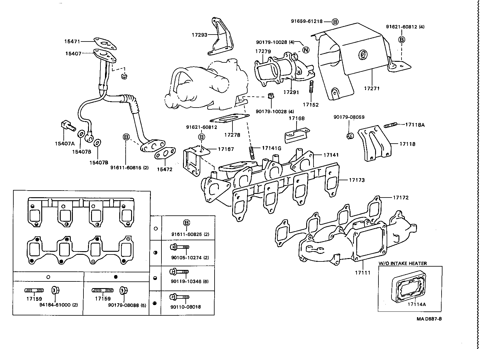 17118-58020 STAY, MANIFOLD product image