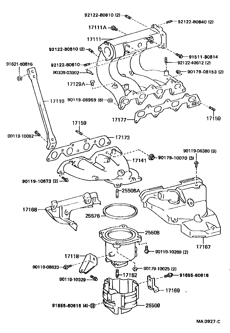 17101-74170 MANIFOLD, INTAKE product image