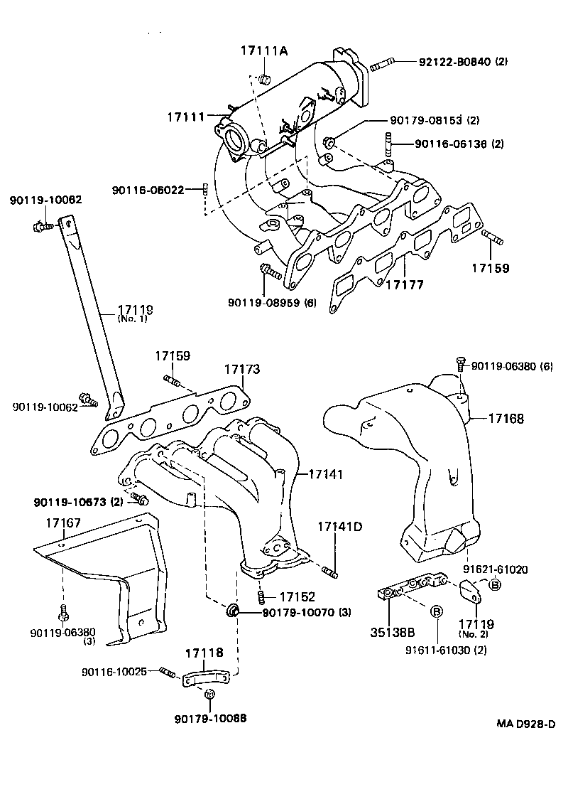 17101-74170 MANIFOLD, INTAKE product image