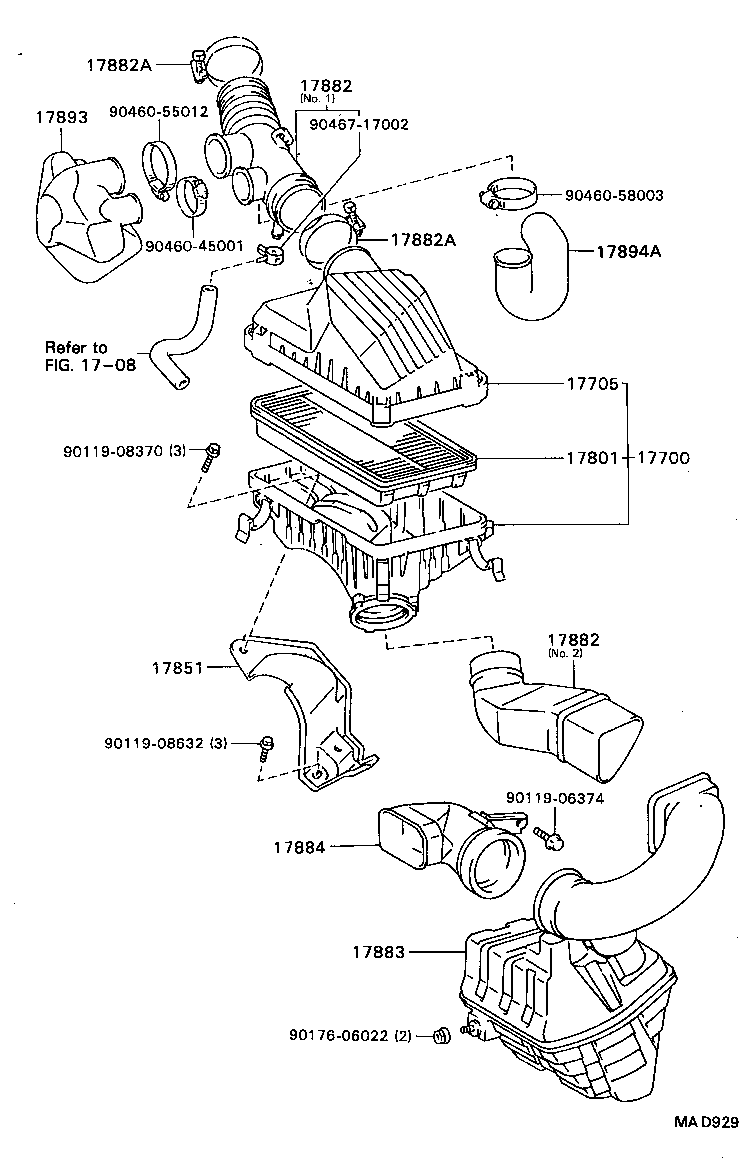 17700-74150 CLEANER ASSY, AIR product image
