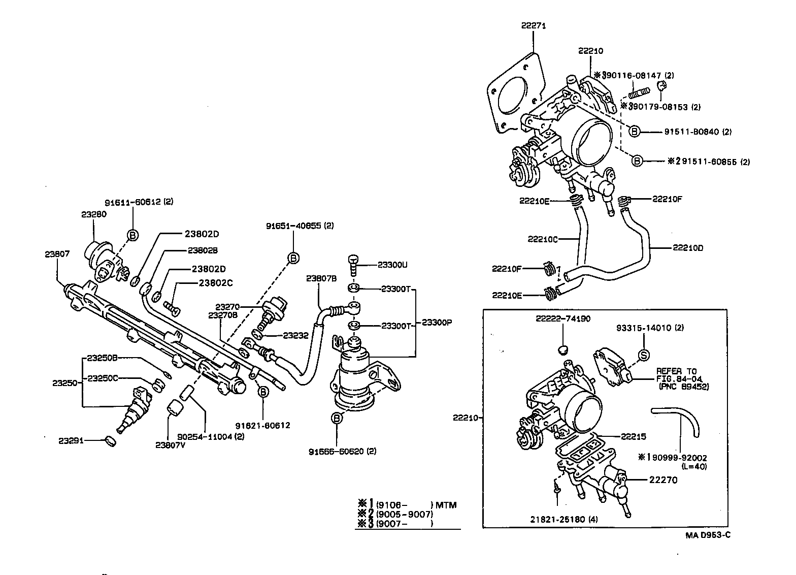 22271-74040 GASKET, THROTTLE BODY product image
