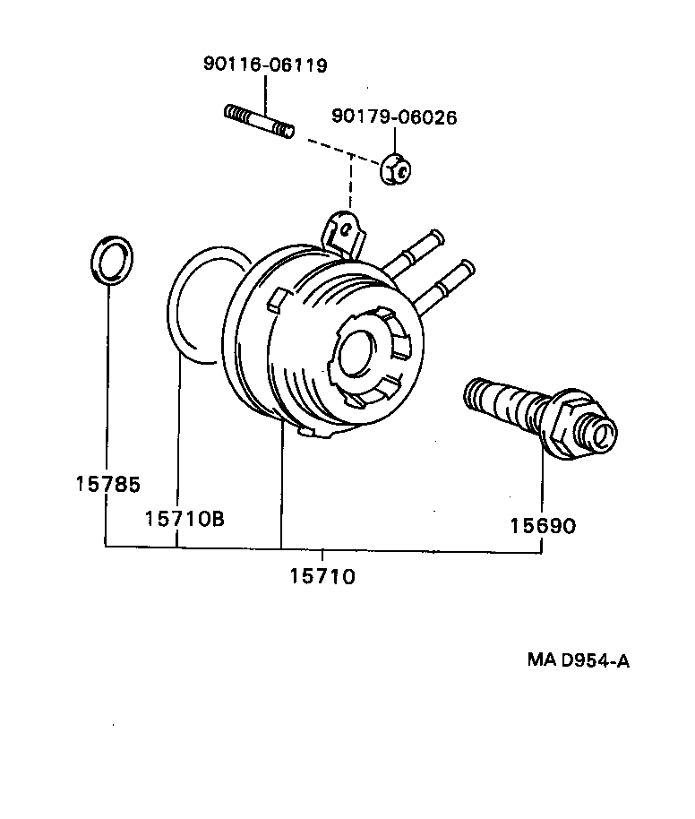 15777-16100 HOSE, OIL COOLER, NO.4 product image