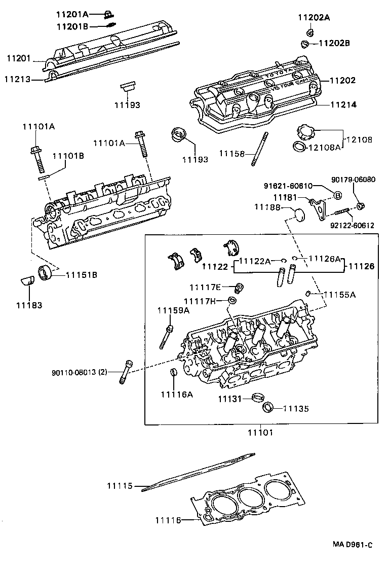 11101-69065 HEAD SUB-ASSY, CYLINDER product image