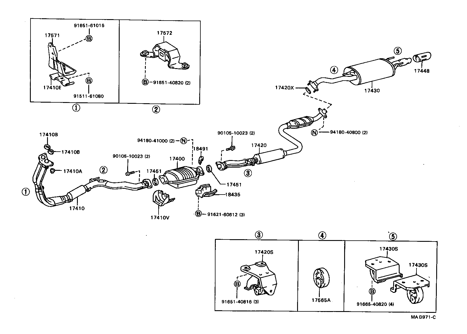 17430-64600 PIPE ASSY, EXHAUST, TAIL product image