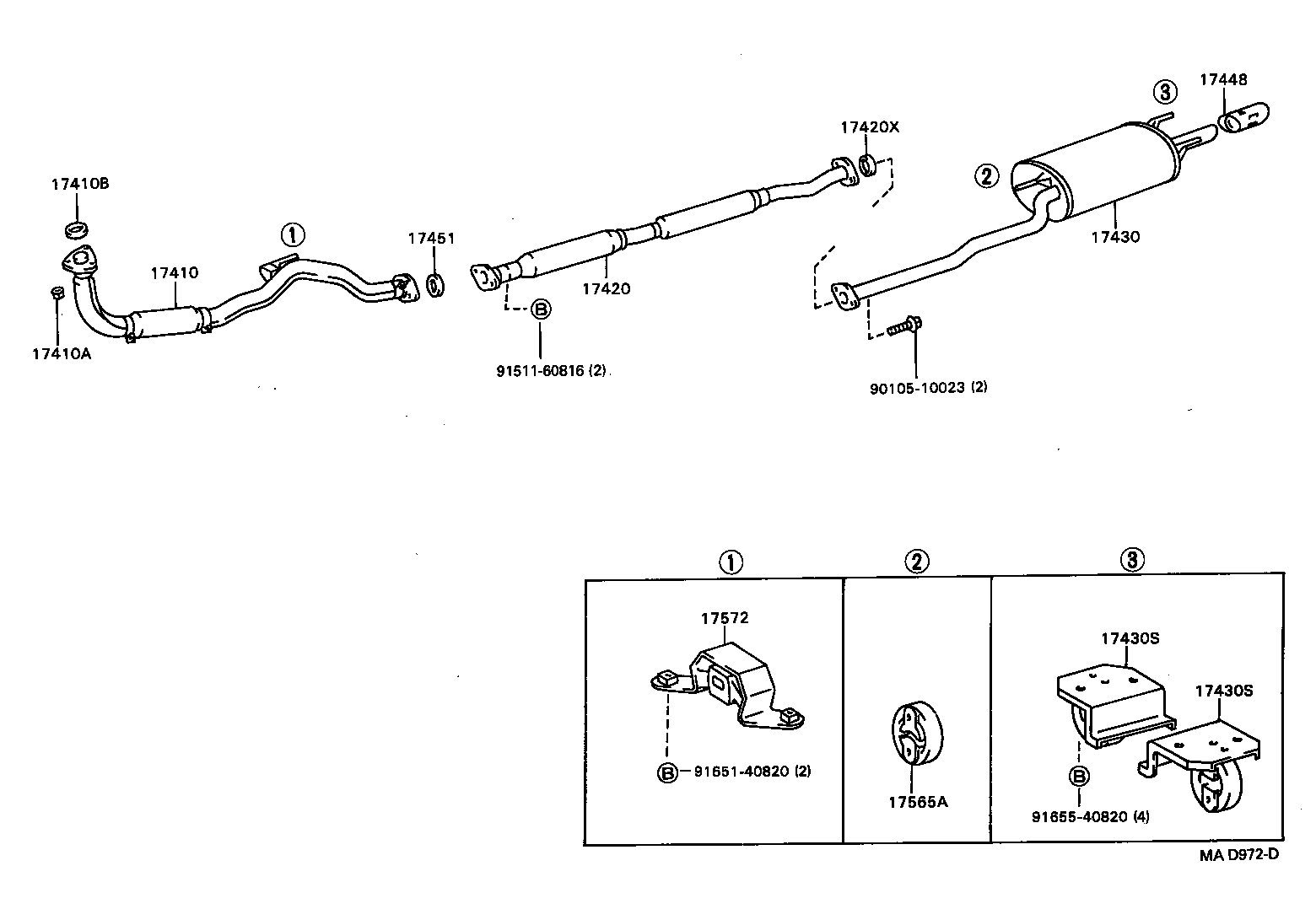 17430-64600 PIPE ASSY, EXHAUST, TAIL product image
