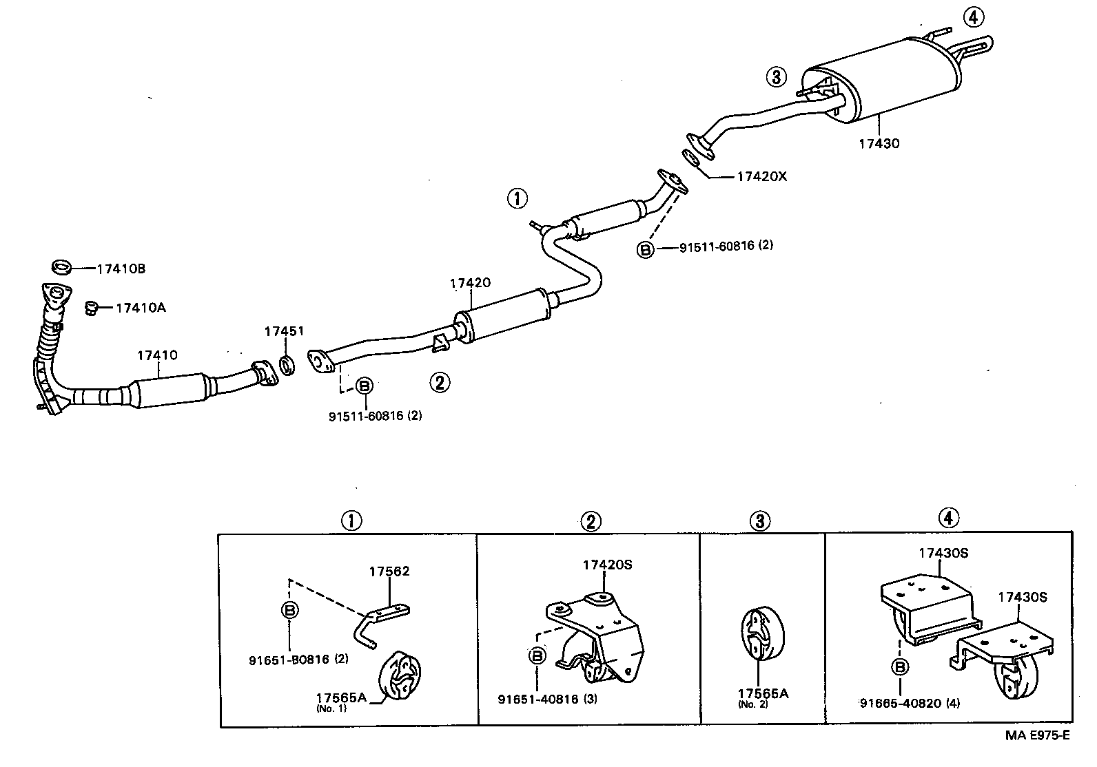 17430-64600 PIPE ASSY, EXHAUST, TAIL product image