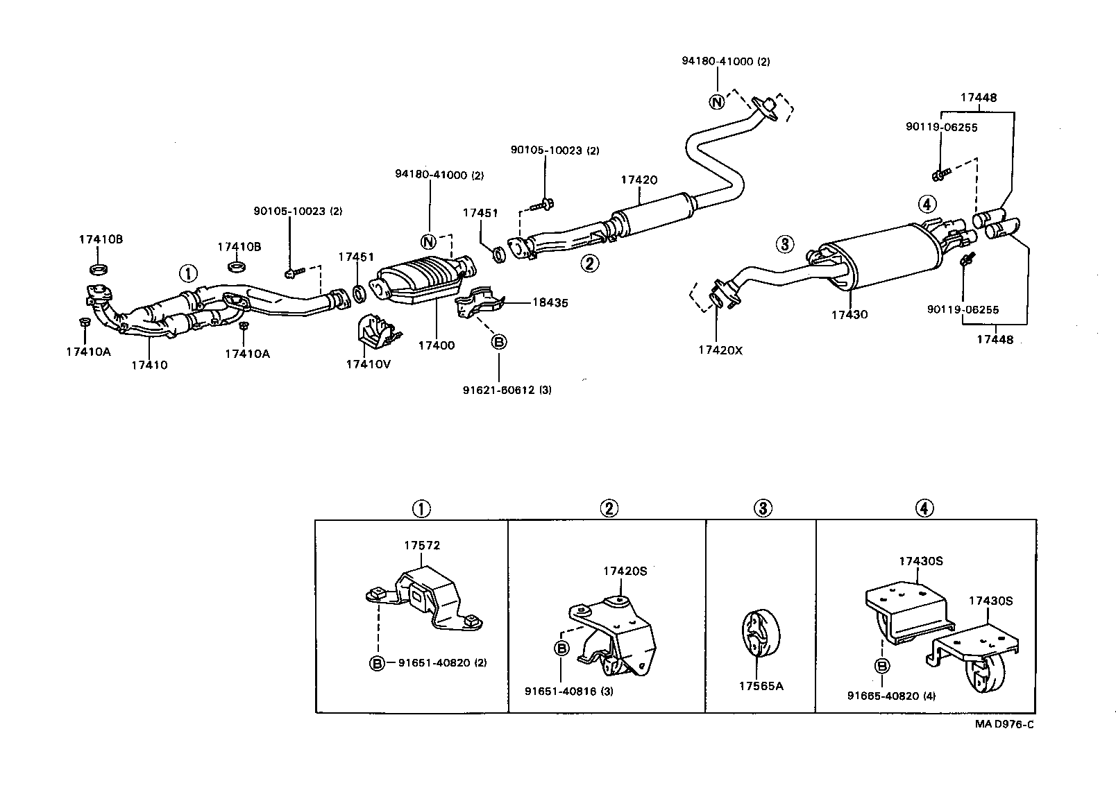 17430-64600 PIPE ASSY, EXHAUST, TAIL product image