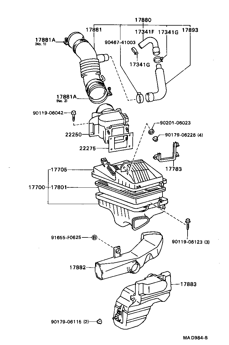 17700-64260 CLEANER ASSY, AIR product image