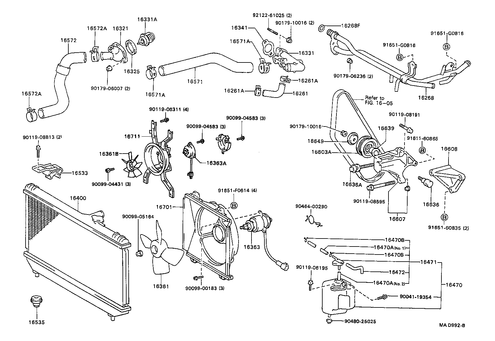 16381-62030 BAR, FAN BELT ADJUSTING product image