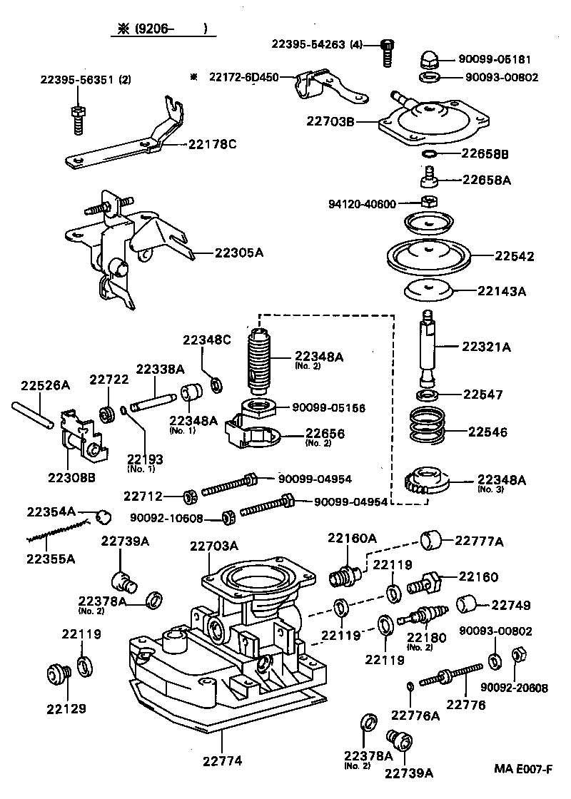 22601-6D450 BRACKET SUB-ASSY, IDLE UP product image