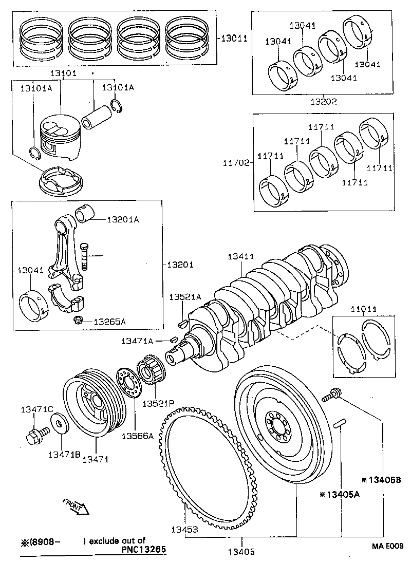 13201-69115 ROD SUB-ASSY, CONNECTING product image