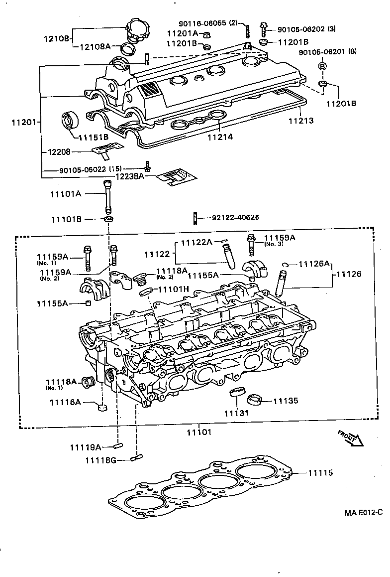 11101-69065 HEAD SUB-ASSY, CYLINDER product image