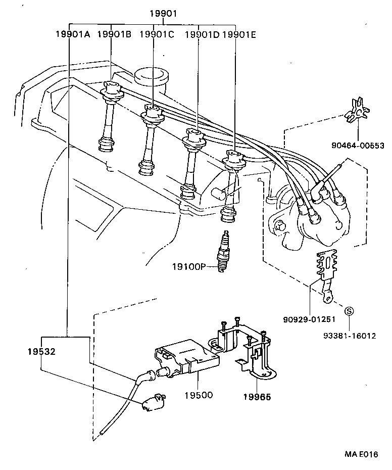 19590-62050 CORD, COIL RESISTIVE product image