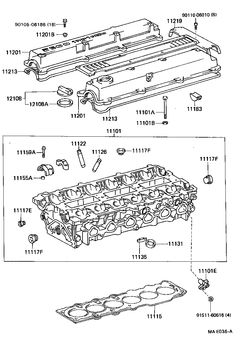 90116-10130 BOLT, STUD(FOR WATER OUTLET) product image