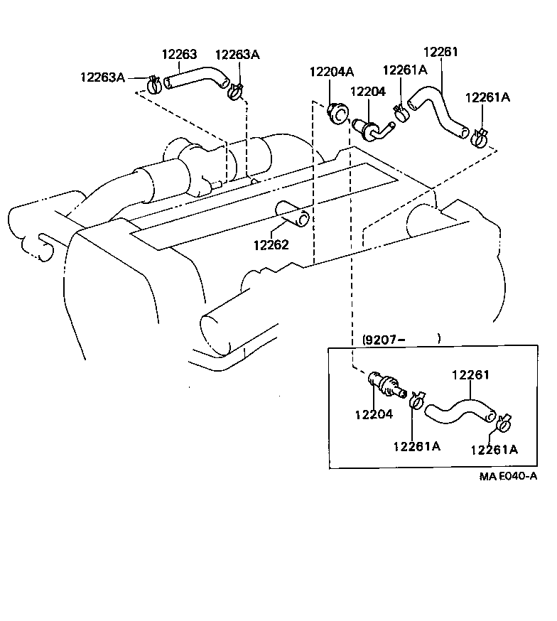 12262-73030 HOSE, VENTILATION, NO.2 product image